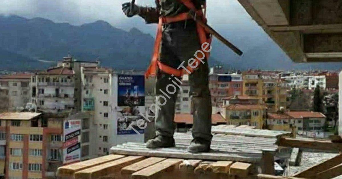 "Denizli’de 4. kattan düşen inşaat işçisi yaşamını yitirdi" başlıklı haber için fotorealistik, profe