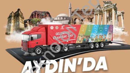 Aydın’da Nostalji Rüzgarı: Geleneksel Oyunlar Tırı Çocuklarla Buluşuyor