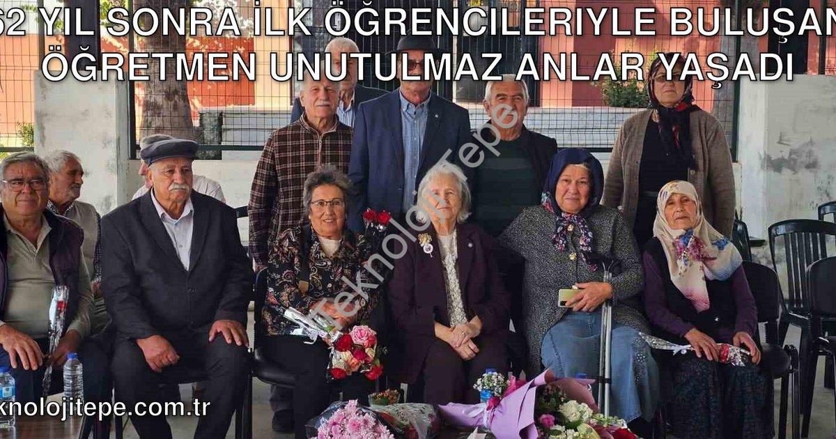 "62 Yıl Sonra İlk Öğrencileriyle Buluşan Öğretmen Unutulmaz Anlar Yaşadı" başlıklı haber için fotore