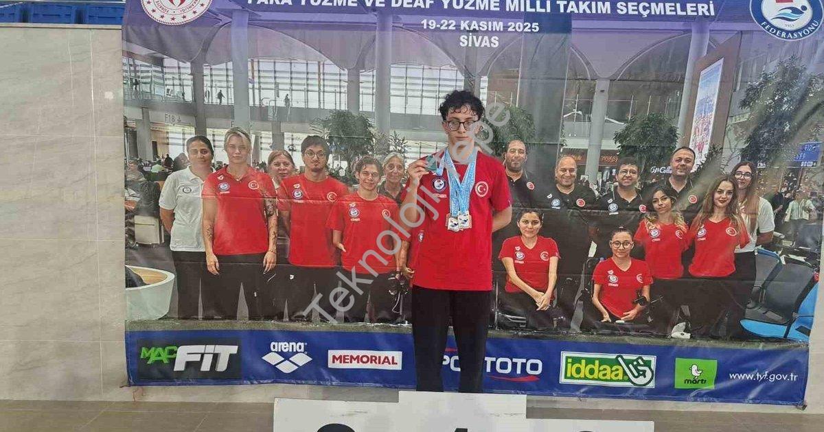 "Aydınlı Sporcu Sivas Yarışmalarında Beş Madalya Elde Etti" başlıklı haber için fotorealistik, profe