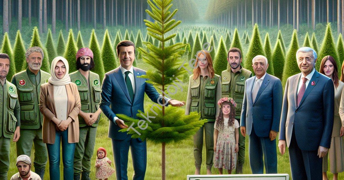 "Çivril’de Öğretmenlere Yeşil Jest: İshaklı’da Hatıra Ormanı Kuruldu" başlıklı haber için fotorealis