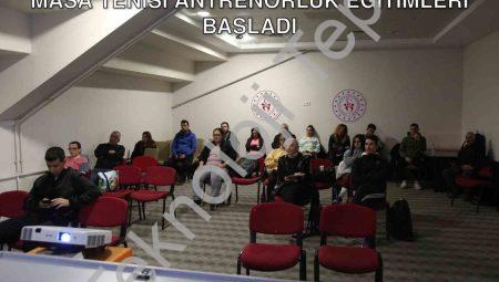 Muğla’da Sporun Geleceği Şekilleniyor: Masa Tenisi Antrenörlük Eğitimleri Başladı