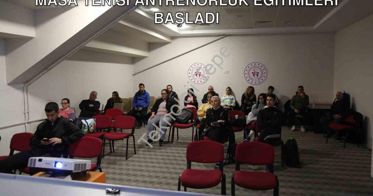 "Muğla'da Sporun Geleceği Şekilleniyor: Masa Tenisi Antrenörlük Eğitimleri Başladı" başlıklı haber i