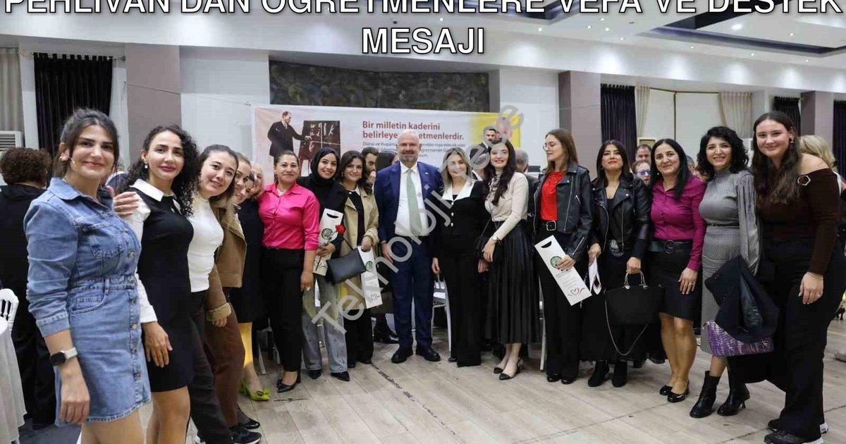 "Menemen'de Duygusal Buluşma: Başkan Pehlivan'dan Öğretmenlere Vefa ve Destek Mesajı" başlıklı haber