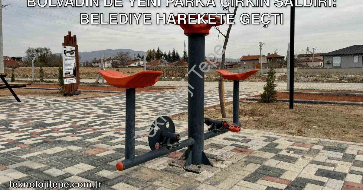 "Bolvadin'de Yeni Parka Çirkin Saldırı: Belediye Harekete Geçti" başlıklı haber için fotorealistik,