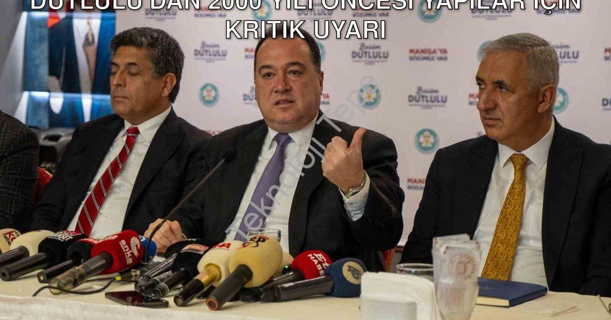 "Manisa'da Deprem Gerçeği: Başkan Dutlulu'dan 2000 Yılı Öncesi Yapılar İçin Kritik Uyarı" başlıklı h