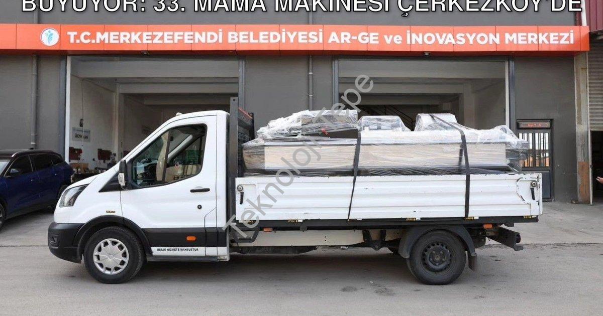 "Merkezefendi'nin Teknoloji Hamlesi Büyüyor: 33. Mama Makinesi Çerkezköy'de" başlıklı haber için fot