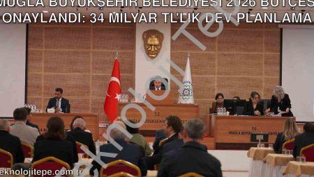 Muğla Büyükşehir Belediyesi 2026 Bütçesi Onaylandı: 34 Milyar TL’lik Dev Planlama