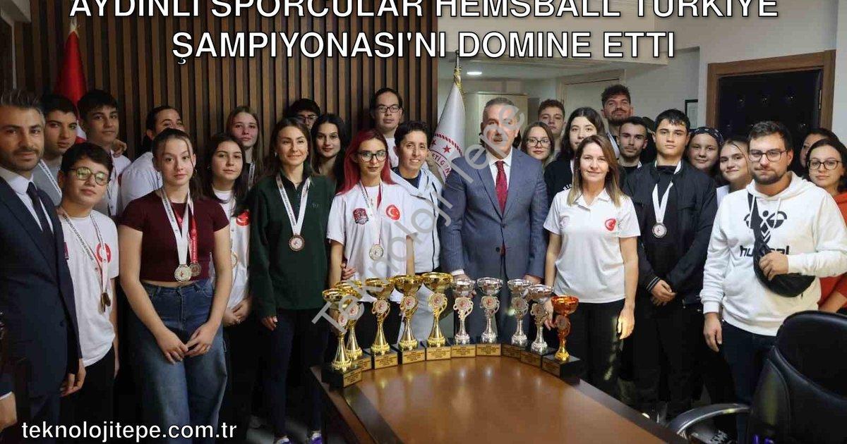 "Aydınlı Sporcular Hemsball Türkiye Şampiyonası'nı Domine Etti" başlıklı haber için fotorealistik, p