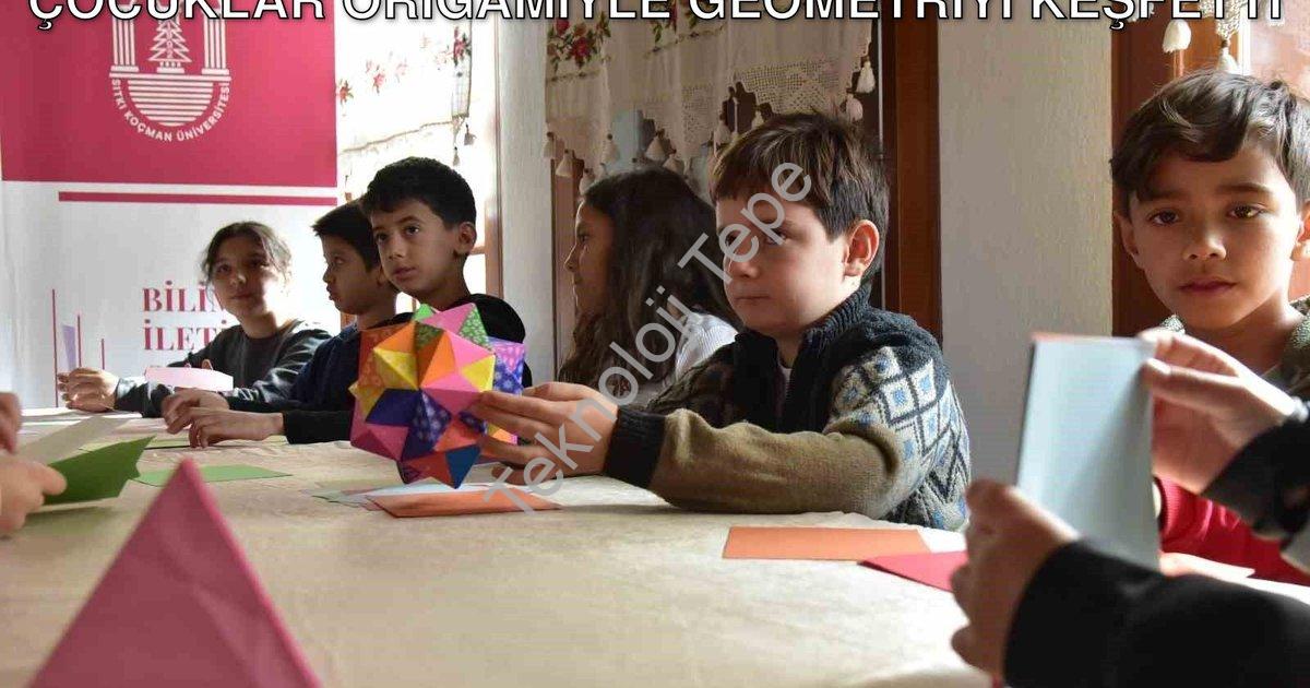 "Muğla'da Bilim ve Sanat Buluşması: Çocuklar Origamiyle Geometriyi Keşfetti" başlıklı haber için fot
