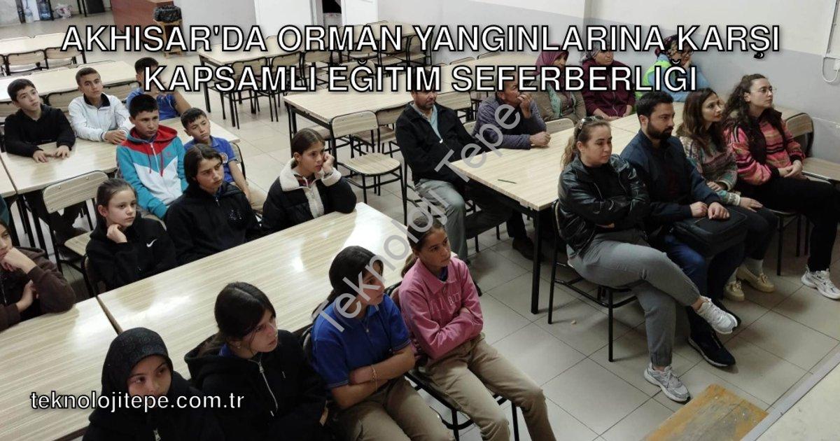 "Akhisar'da Orman Yangınlarına Karşı Kapsamlı Eğitim Seferberliği" başlıklı haber için fotorealistik