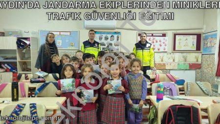 Aydın’da Jandarma Ekiplerinden Miniklere Trafik Güvenliği Eğitimi