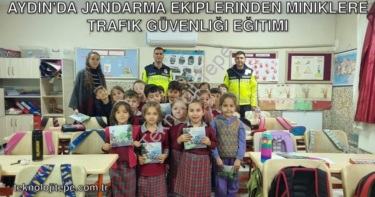 "Aydın'da Jandarma Ekiplerinden Miniklere Trafik Güvenliği Eğitimi" başlıklı haber için fotorealisti