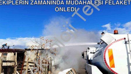Kütahya Seyitömer’de Ahır Yangını: Ekiplerin Zamanında Müdahalesi Felaketi Önledi