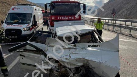 Denizli Honaz Tüneli Çıkışında Katliam Gibi Kaza: 1 Ölü, 1 Ağır Yaralı