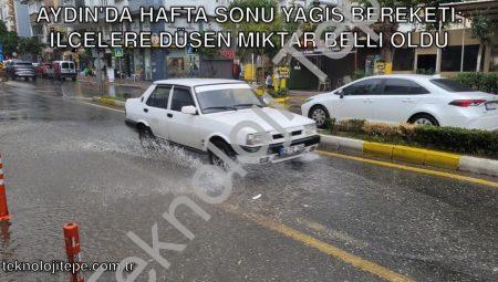 Aydın’da Hafta Sonu Yağış Bereketi: İlçelere Düşen Miktar Belli Oldu