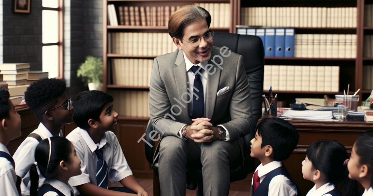 "Hisarcık Kaymakamı Erkan Atam Özel Öğrencileri Makamında Ağırladı" başlıklı haber için fotorealisti