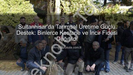 Sultanhisar’da Tarımsal Üretime Can Suyu: Binlerce Kestane ve İncir Fidesi Dağıtıldı