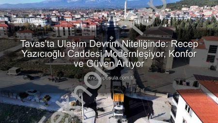 Tavas’ta Ulaşım Konforu Yeni Bir Boyut Kazanıyor: Recep Yazıcıoğlu Caddesi Sıcak Asfaltla Yeniden Hayat Buluyor
