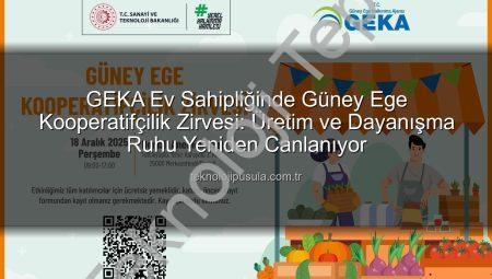 GEKA’dan Güney Ege İçin Dönüşüm Zirvesi: Kooperatifçilik Vizyonu Yeniden Şekilleniyor
