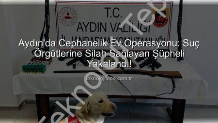 Aydın’da Cephanelik Ev Operasyonu: Suç Örgütlerine Silah Sağlayan Şüpheli Yakalandı!