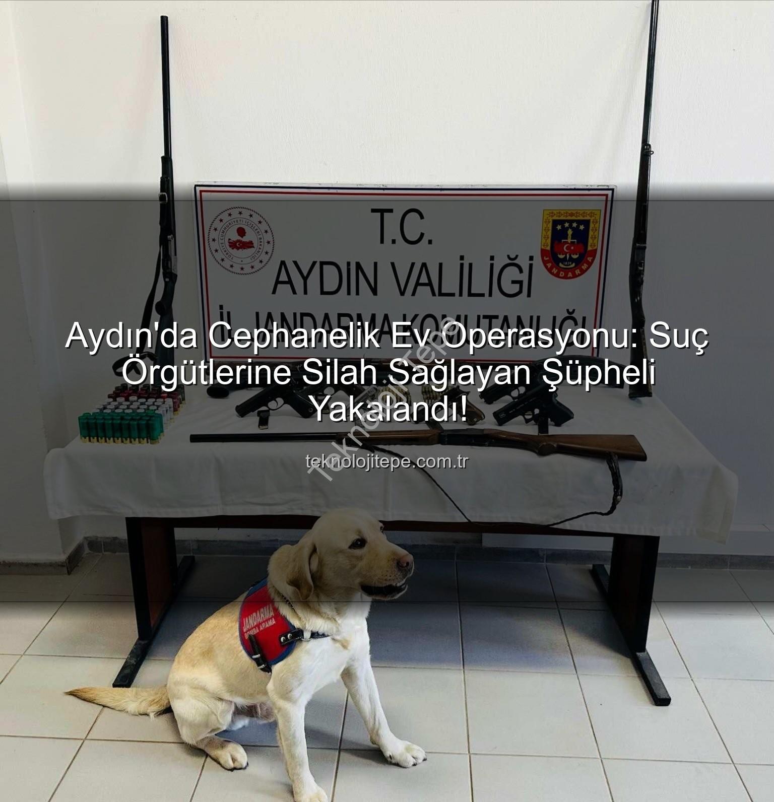 ruhsatsız silah - Aydın'da Cephanelik Ev Operasyonu: Suç Örgütlerine Silah Sağlayan Şüpheli Yakalandı!